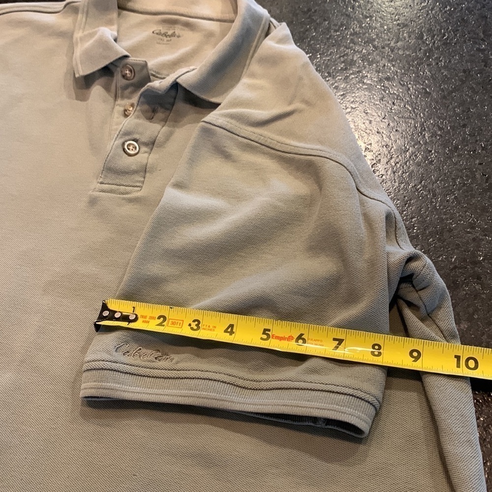 Cabelas mens short sleeve polo 2XL tall substantial fabric rugged outdoor mens - Picture 4 of 8